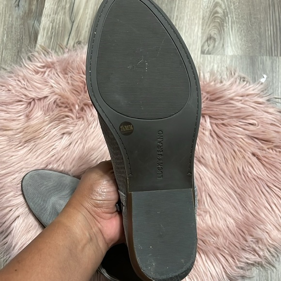 Lucky Brand Gray Suede Ankle Boots Size 7.5 - Picture 11 of 12